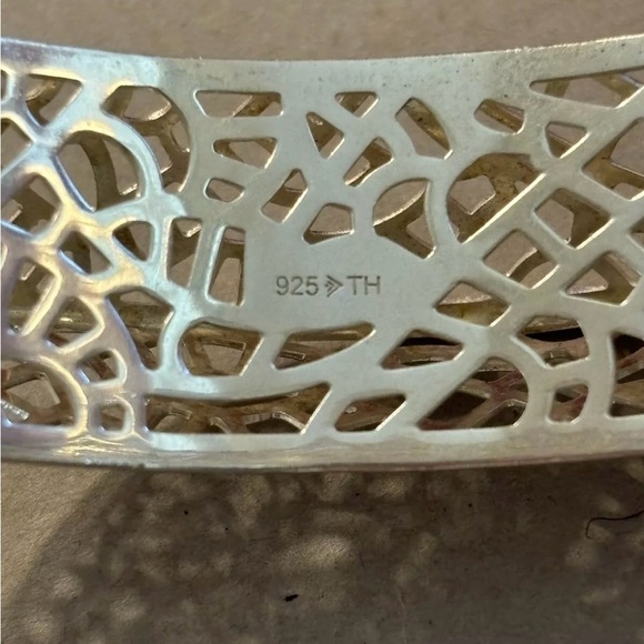 Silpada Sterling Silver STILETTO Openwork Cut-Out Bangle Bracelet B2830 - Picture 12 of 15